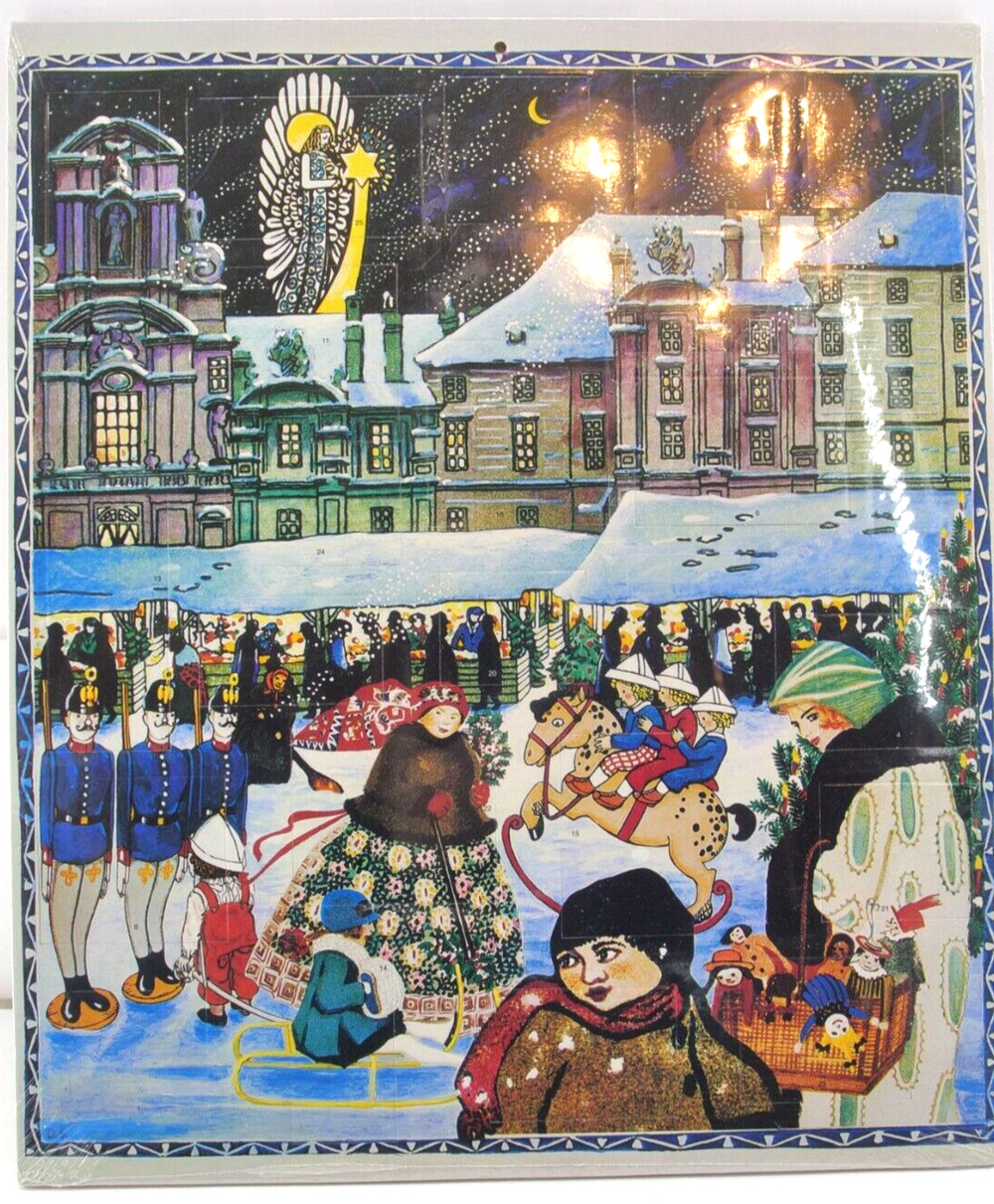 Vintage Advent Calendar Metropolitan Museum 1985 Wiener Werkstatte - end damaged